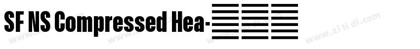 SF NS Compressed Hea字体转换 SF NS Compressed Hea字体转换